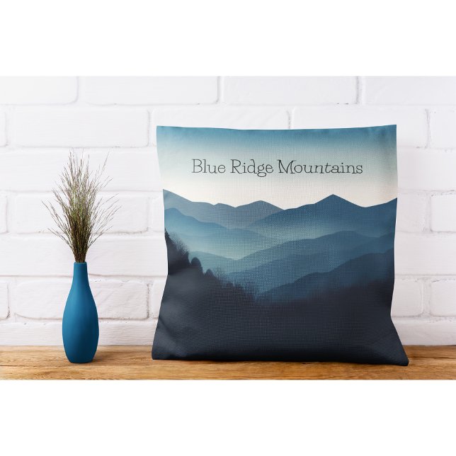 Blue Ridge Mountains, customisable Cushion (Creator Uploaded)