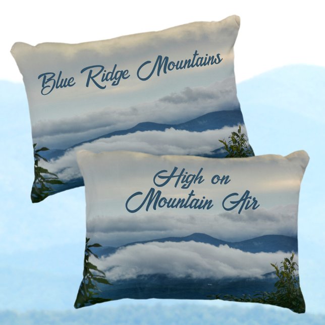 Blue Ridge Mountains High on Mountain Air Decorative Cushion (Creator Uploaded)