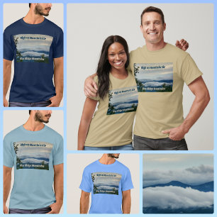 Blue Ridge Mountains High on Mountain Air T-Shirt