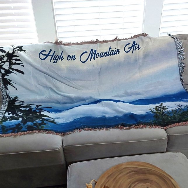 Blue Ridge Mountains High on Mountain Air Throw Blanket (Creator Uploaded)