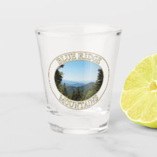 Blue Ridge Mountains in Western North Carolina Shot Glass