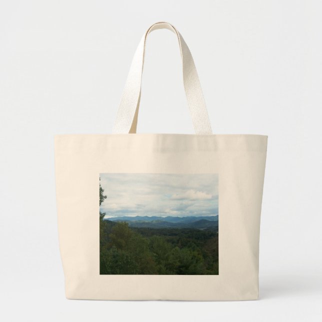 Blue Ridge Mountains - NC Large Tote Bag (Front)