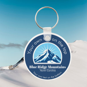 Blue Ridge Mountains NC ski resort souvenir  Key Ring