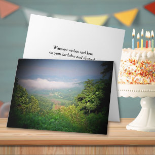 Blue Ridge Mountains Northeast Georgia Birthday Card