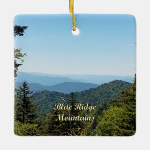 Blue Ridge Mountains of North Carolina Ceramic Ornament