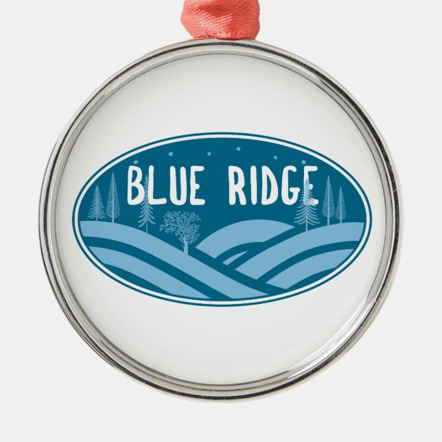 Blue Ridge Mountains Outdoors Metal Ornament (Front)