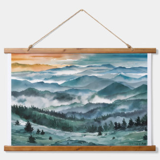 Blue Ridge Mountains Painting Blue Ridge Parkway W Hanging Tapestry