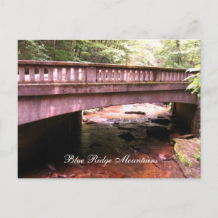 blue ridge mountains postcard