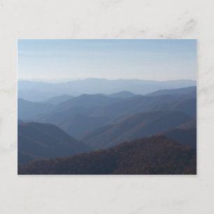 blue ridge mountains postcard