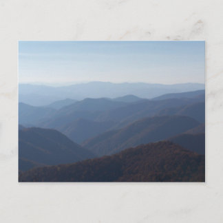 blue ridge mountains postcard