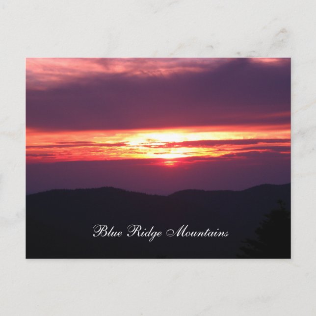 blue ridge mountains postcard (Front)