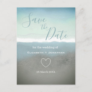 Blue ridge mountains save the date postcard