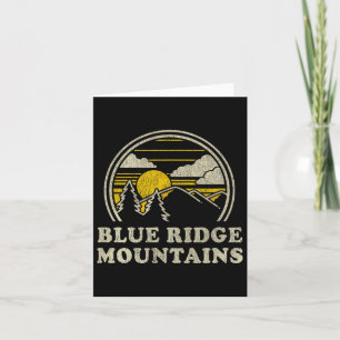 Blue Ridge Mountains T Shirt Vintage Hiking Mounta Card