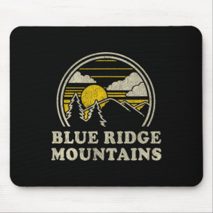 Blue Ridge Mountains T Shirt Vintage Hiking Mounta Mouse Pad