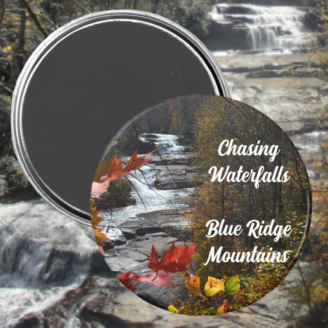 Blue Ridge Mountains Triple Falls NC Photographic Magnet (Creator Uploaded)