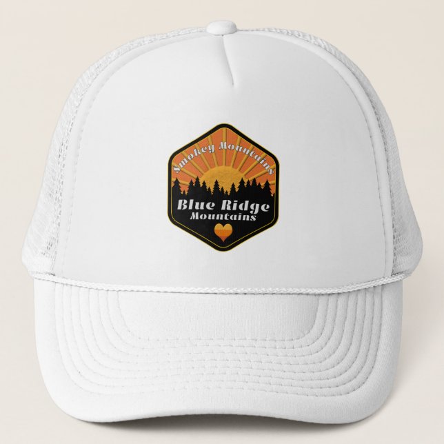Blue Ridge Mountains   Trucker Hat (Front)