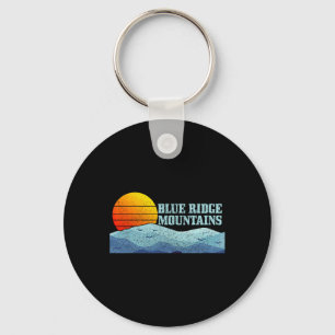 Blue Ridge Mountains Vintage Hiking Camping Gift Key Ring