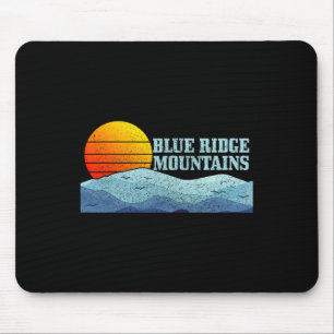 Blue Ridge Mountains Vintage Hiking Camping Gift Mouse Pad