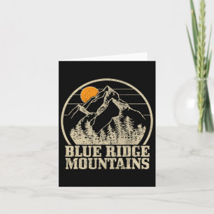 Blue Ridge Mountains Vintage Mountains Usa America Card