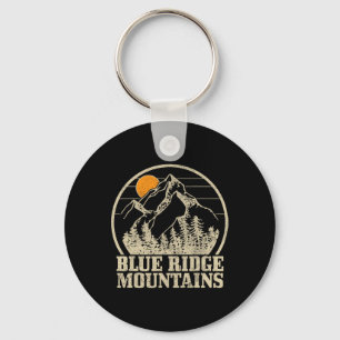 Blue Ridge Mountains Vintage Mountains Usa America Key Ring