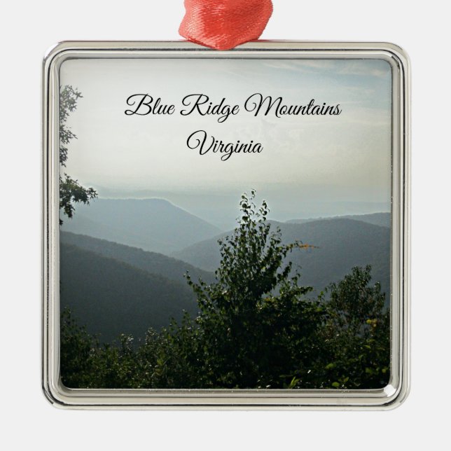 Blue Ridge Mountains, Virginia Metal Ornament (Front)