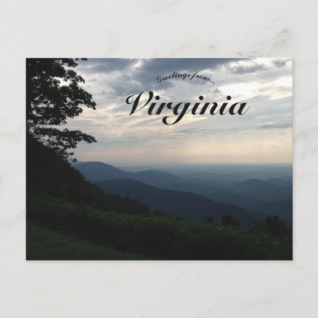 Blue Ridge Mountains Virginia Postcard (Front)