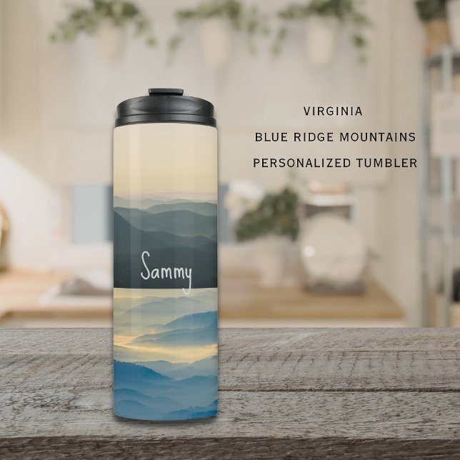 Blue Ridge Mountains Virginia Sunrise Thermal Tumbler (Creator Uploaded)