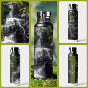 Blue Ridge Mountains Waterfall Water Bottle