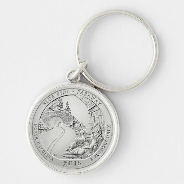 BLUE RIDGE PARKWAY COIN KEY RING (Front)