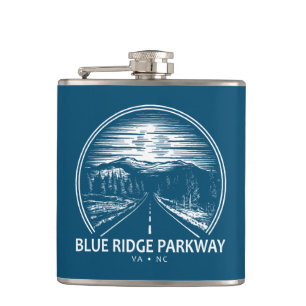 Blue Ridge Parkway Forest Hip Flask