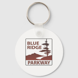 Blue Ridge Parkway Highway Road Trip Key Ring
