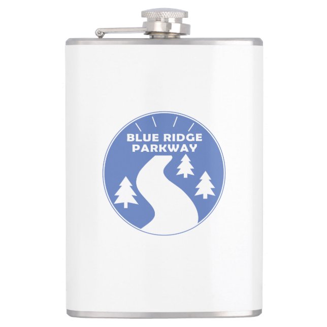 Blue Ridge Parkway Hip Flask (Front)