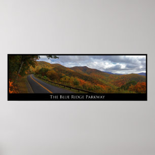 Blue Ridge Parkway in Fall Poster