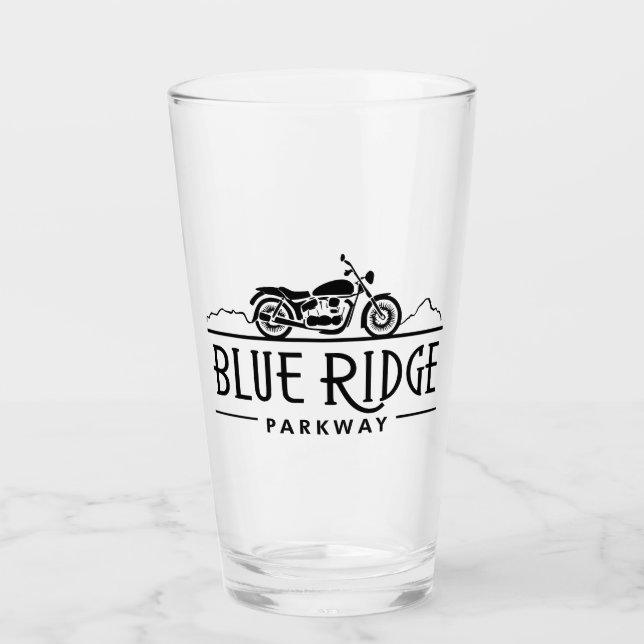Blue Ridge Parkway Motorcycle Glass (Front)