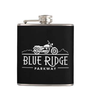 Blue Ridge Parkway Motorcycle Hip Flask