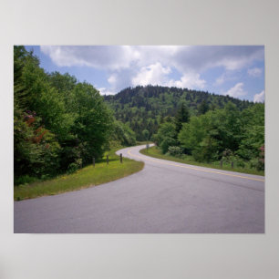 Blue Ridge Parkway  Motorcycle Poster