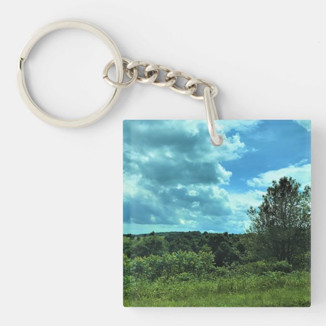 Blue Ridge Parkway near Floyd, Virginia Key Ring (Front)