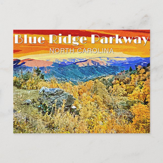 Blue Ridge Parkway Postcard (Front)