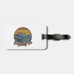 Blue Ridge Parkway Retro Luggage Tag