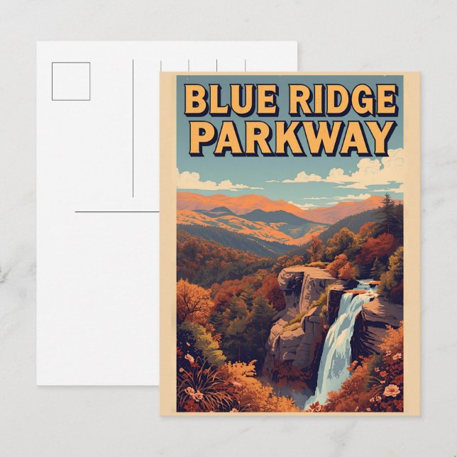 Blue Ridge Parkway Scenic Byway Virginia NC Postcard (Front/Back)