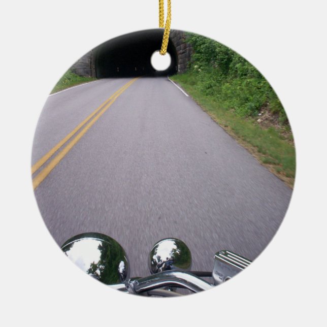 Blue Ridge Parkway Scenic Route Ceramic Tree Decoration (Front)