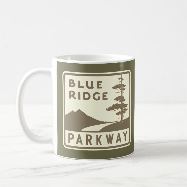 Blue Ridge Parkway shield Coffee Mug (Left)