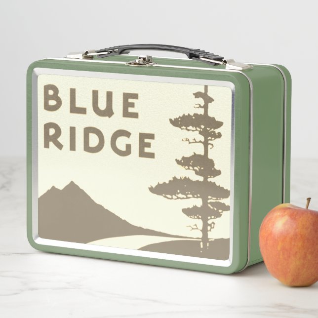 Blue Ridge Parkway shield Metal Lunch Box (In Situ)