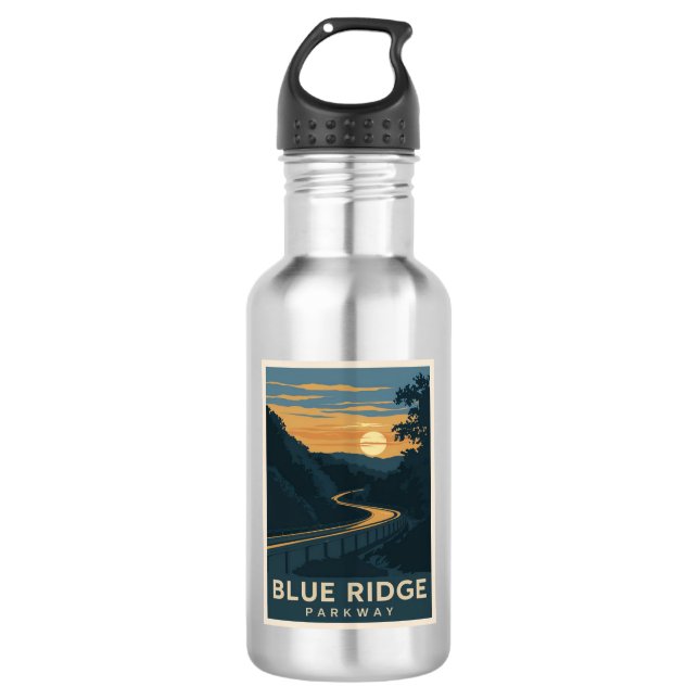 Blue Ridge Parkway Sunset 532 Ml Water Bottle (Front)
