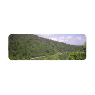 Blue Ridge Parkway Sweeping Road Return Address Label