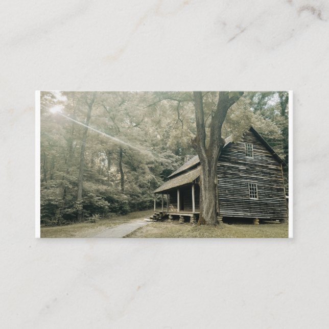 Blue Ridge Parkway - Tipton Place Homestead Business Card (Front)