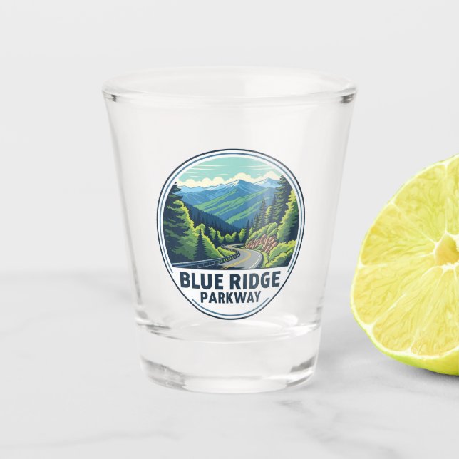 Blue Ridge Parkway Travel Shot Glass (Front)