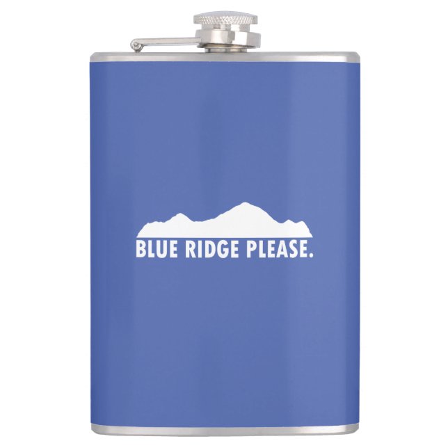 Blue Ridge Please Hip Flask (Front)