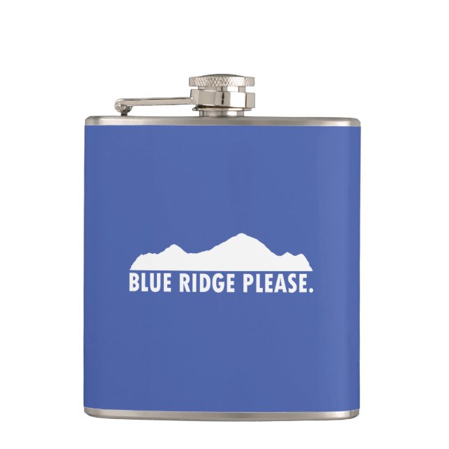 Blue Ridge Please Hip Flask (Front)