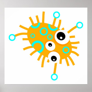 Blue Ringed Germ Poster